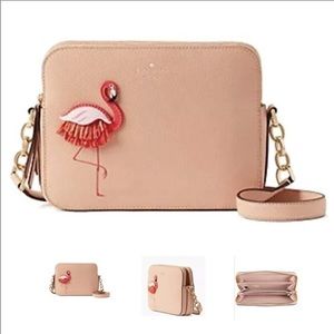NWT kate spade flamingo camera purse!
